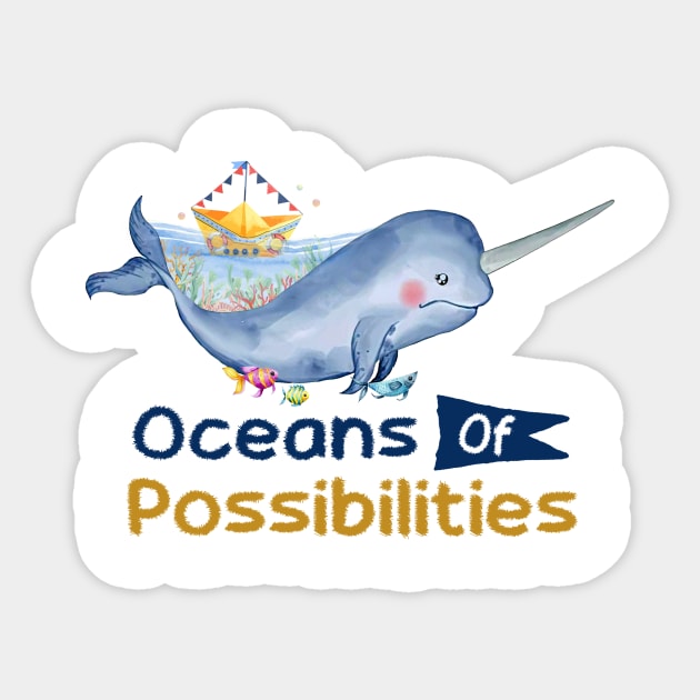 oceans summer reading 2022 whale design Sticker by Babyborn